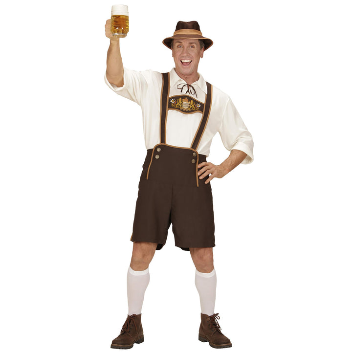 "BAVARIAN MAN" (lederhosen, shirt,socks, hat) - (L), L