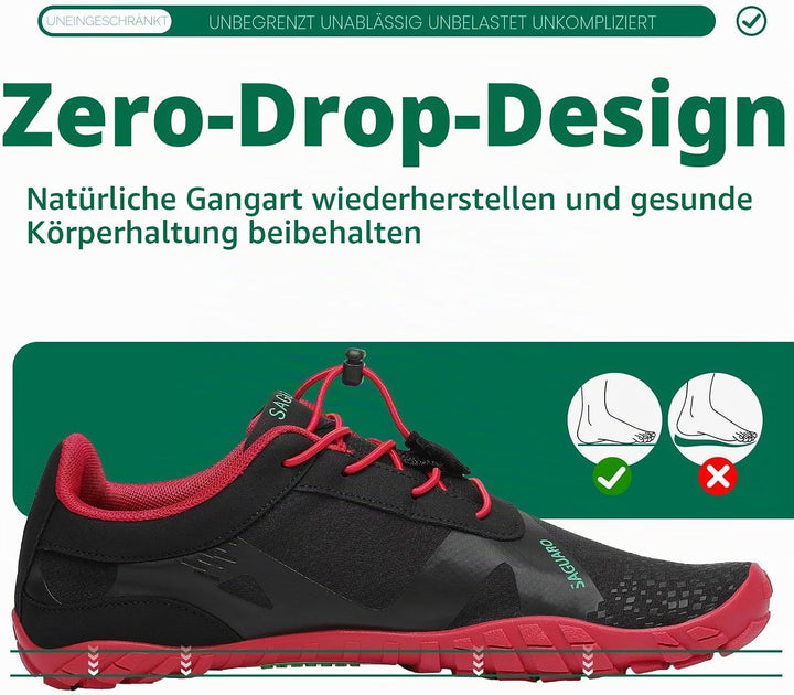 SAGUARO Unisex Barfussschuhe Laufschuhe Minimalistische Outdoor&amp;Indoor Fitnessschuhe GR36-48 37 EU J