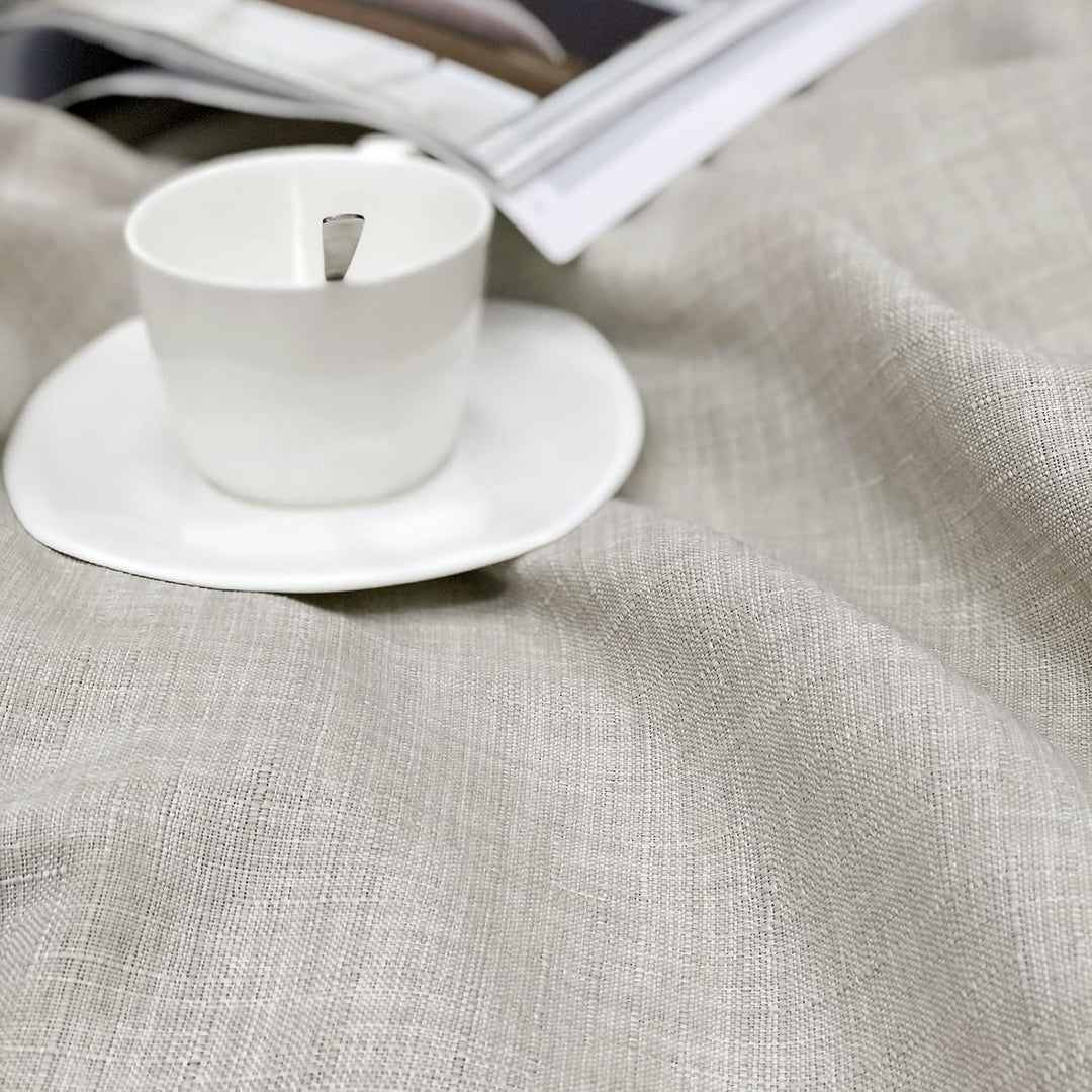always4u Vorhang Blickdicht 100% mit Ösen, Elegente Gardinen Wohnzimmer Modern Abdunkelnde Vorhänge