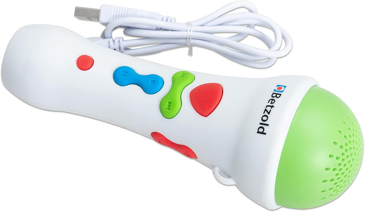 Betzold - Kindermikrofon mit Aufnahmefunktion - Karaoke Mikrofon Musik-Spielzeug Nocolor, Nocolor