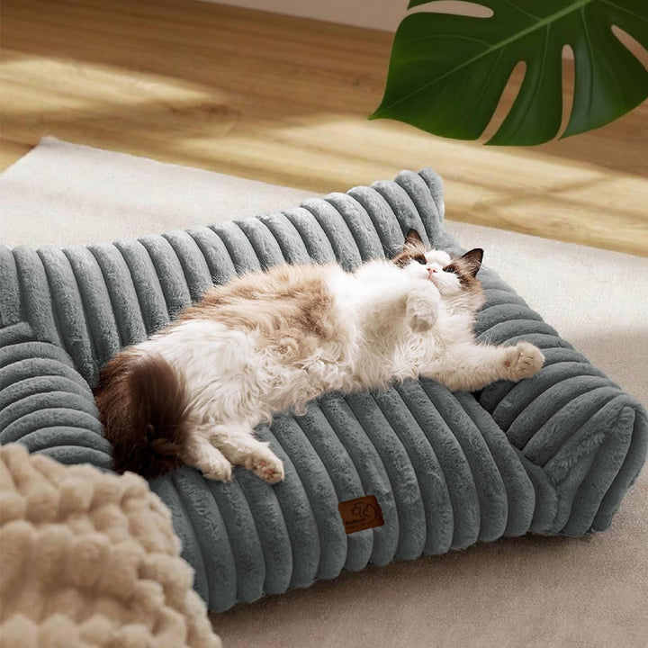 BEDSURE Katzenbett gross orthopädisches Hundesofa - 76x51x25cm Hundebett kleine Hunde waschbar Katze