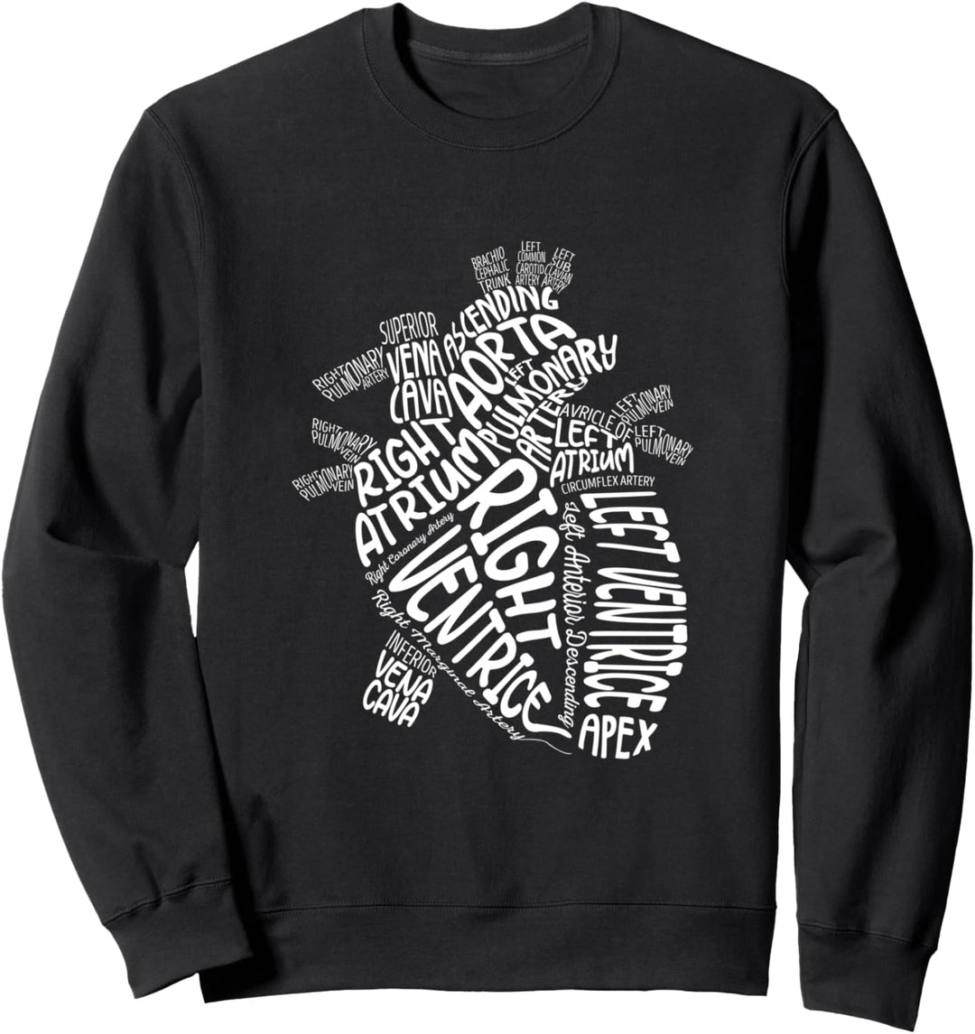 Anatomisches Herz Kardiologe Anatomie Kardiologie Herz Ärzte Sweatshirt
