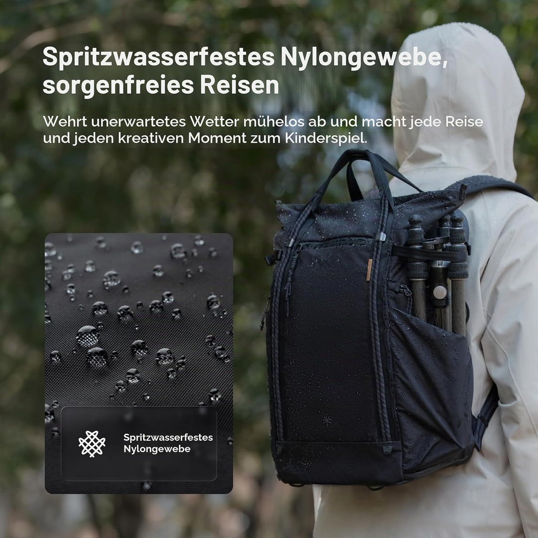 PGYTECH OneGo Roamer Kamerarucksack 18L, Wasserabweisender Casual Tote-Rucksack mit Zwei Tragearten,