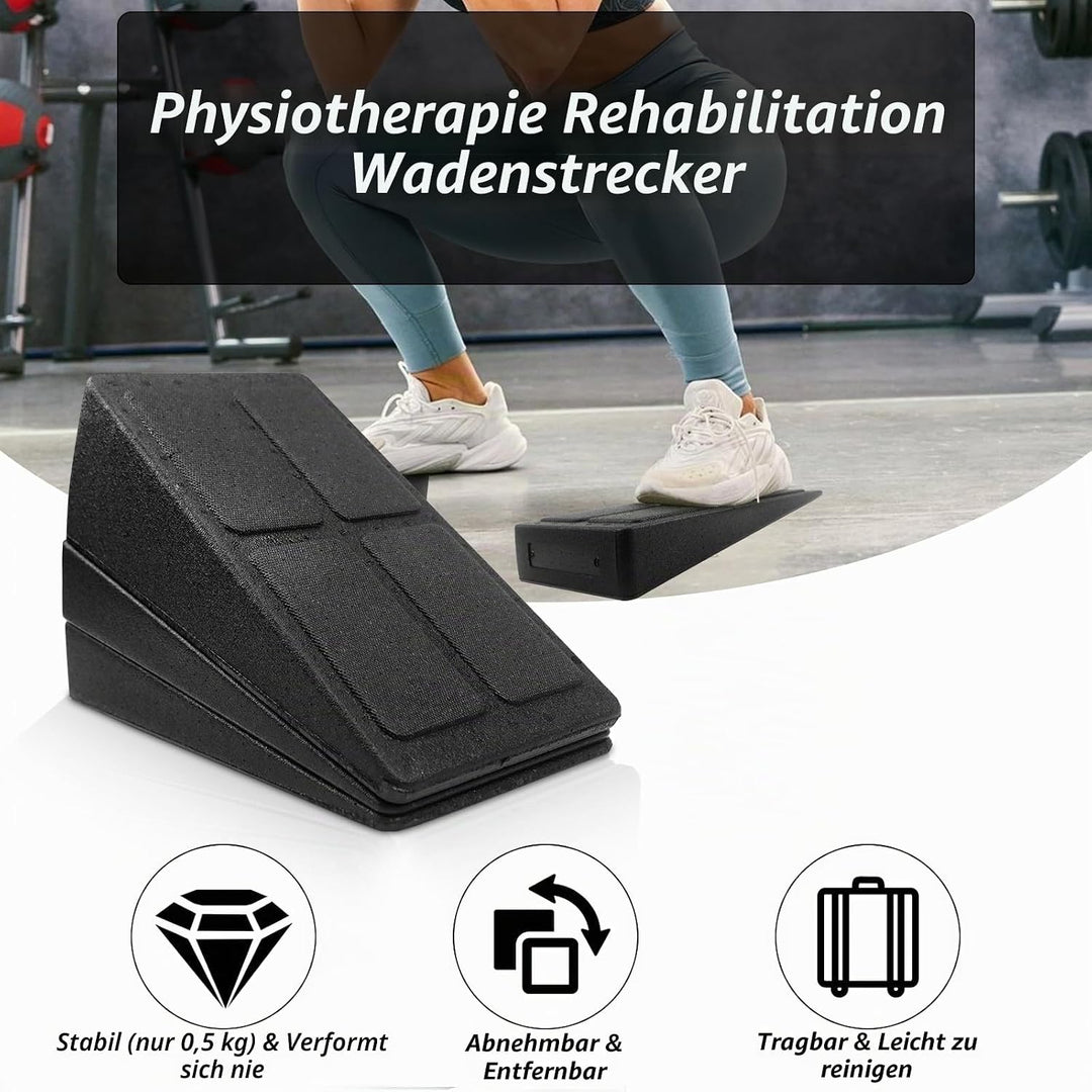 Wadendehner 3er Set Wadentrainer Knieretter Squat Keil Verstellbare Winkel Wadentrainer Keil Waden-S