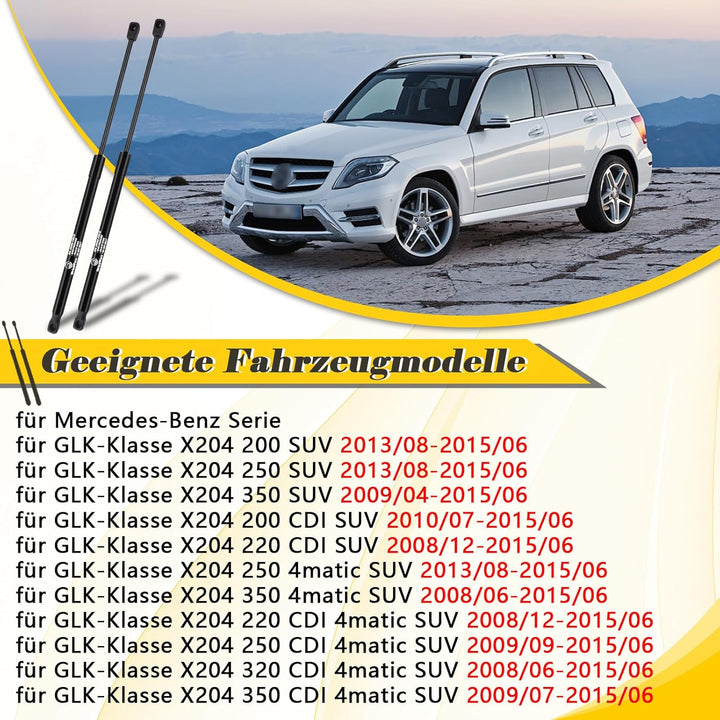 2X Heckklappendämpfer für Mercedes-Benz GLK-Klasse X204 200 220 250 280 300 320 350 SUV 2008-2015 Ko