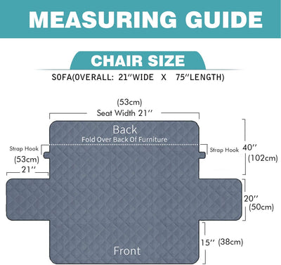 PETCUTE Sesselschoner Sofaüberwurf Leicht Wasserdicht Couch überwurf fur Relaxsessel Sofaüberzug rut