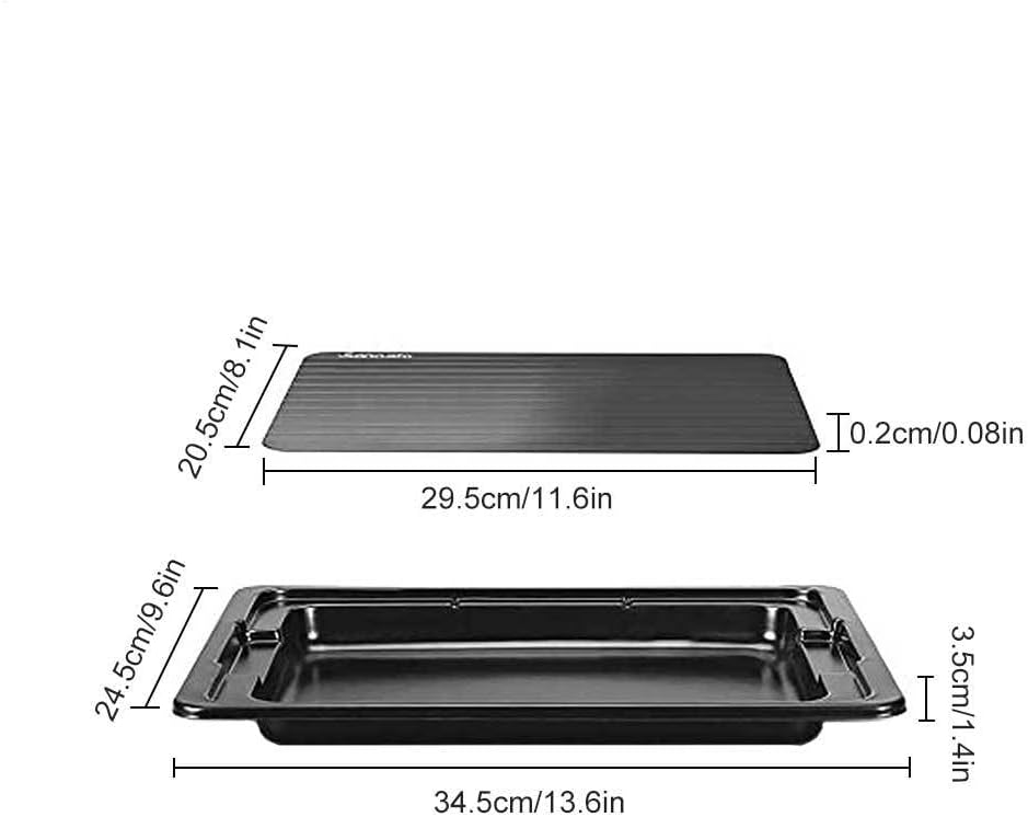 Fleischtau -Teller - Schnelle Abtauflächen, Tragbares Freeze -Board | Sichere Ungiftige Lebensmittel