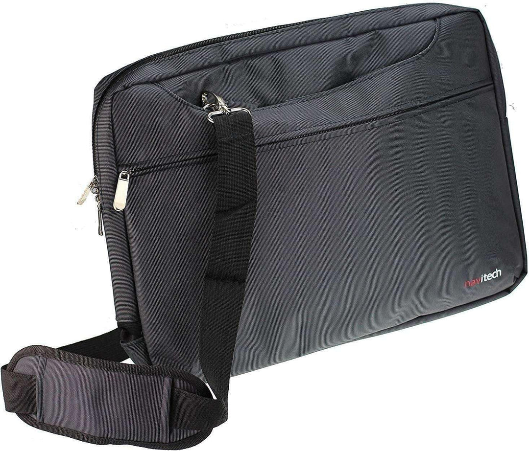Navitech Schwarz Wasserfeste Tasche – Kompatibel mit dem OAKCASTLE DVD120 10.5 Zoll Portable In-Car