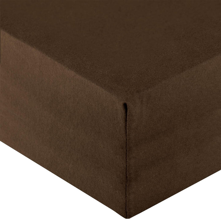 aqua-textil Royal Spannbettlaken Boxspringbett Wasserbett 180x200-200x220 cm dunkel braun 210g/qm Je