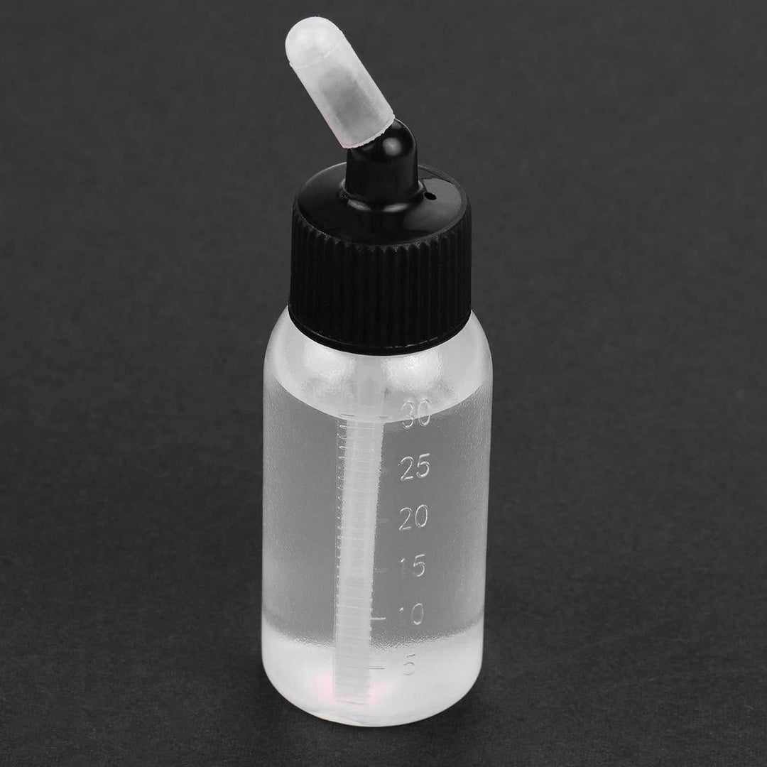 Tnfeeon Airbrush-Flaschen, 10 Stück 30-ml-Kunststoffflaschen Airbrush-Farbflaschen für Dual-Action-S