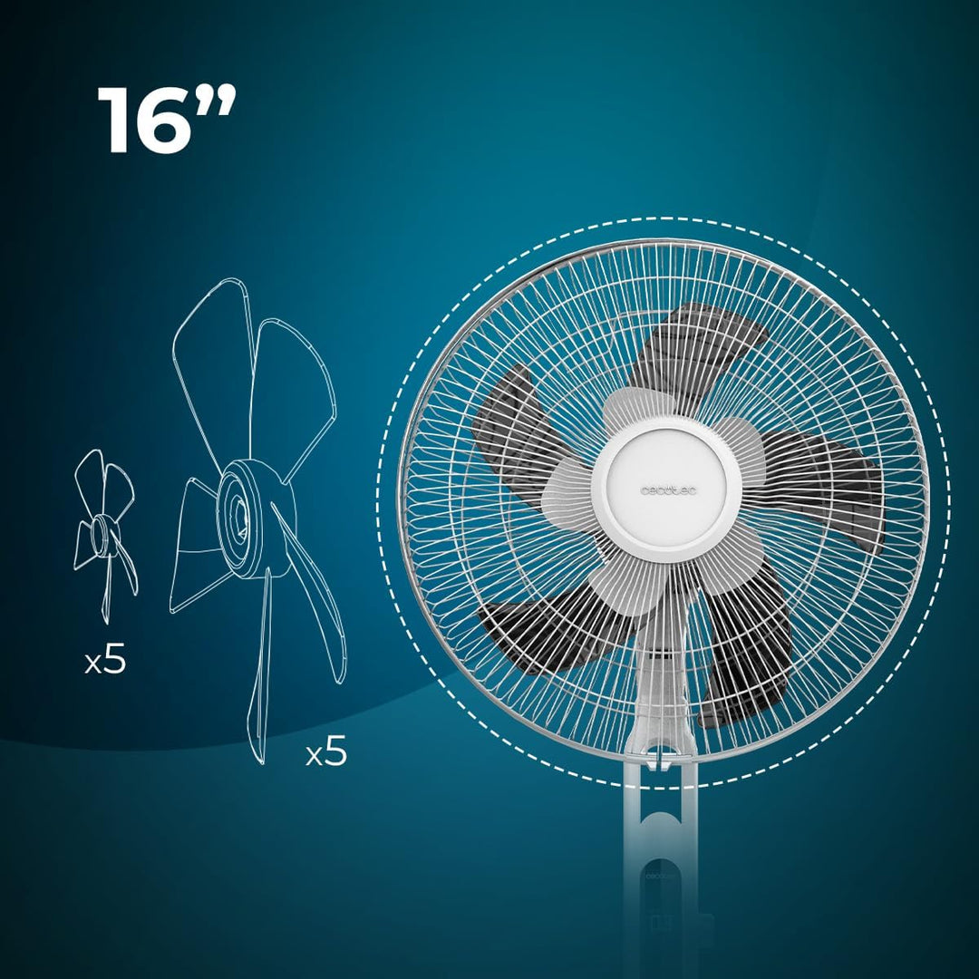 Cecotec Standventilator EnergySilence 1040 SmartExtreme. 16" mit 28 W und DC-Motor, 24 Geschwindigke