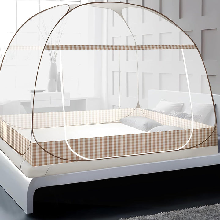 Moskitonetz Bett, Faltbares Doppeltür Moskitonetz Pop Up, Tragbares Moskitonetz Reise, Grosses Mücke