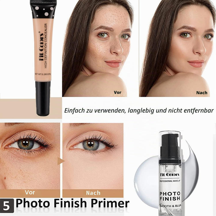 Professionelles All-in-One-Make-up-Set, Fenshine Kosmetik-Make-up-Starter-Set mit Aufbewahrungstasch