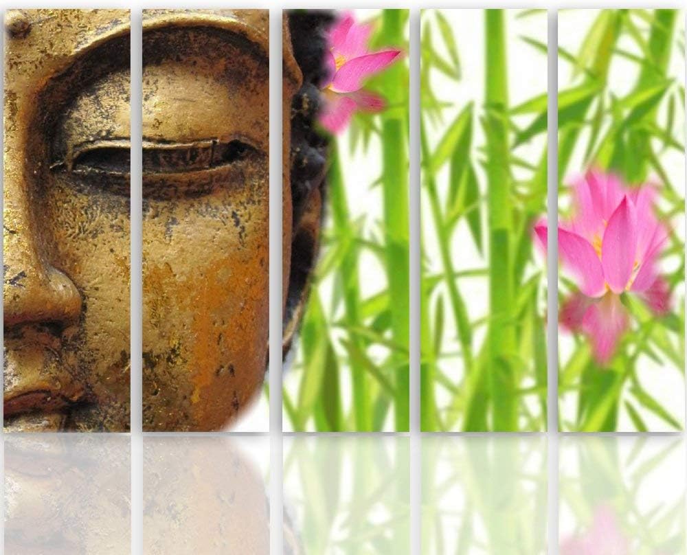 Feeby. Leinwandbild - 5 Teile - Bilder Wand Bild Wandbilder Kunstdruck XXL, 5-Teilig, Typ C, 300x140