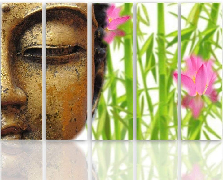 Feeby. Leinwandbild - 5 Teile - Bilder Wand Bild Wandbilder Kunstdruck XXL, 5-Teilig, Typ C, 300x140