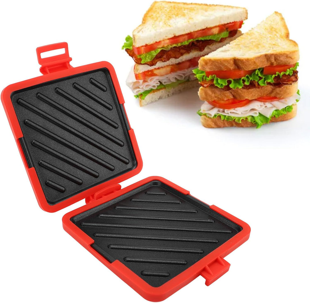 Mikrowellen Toastie Sandwich Maker, Panini Press Sandwich Maker, Antihaftbeschichtetes Mikrowellen G