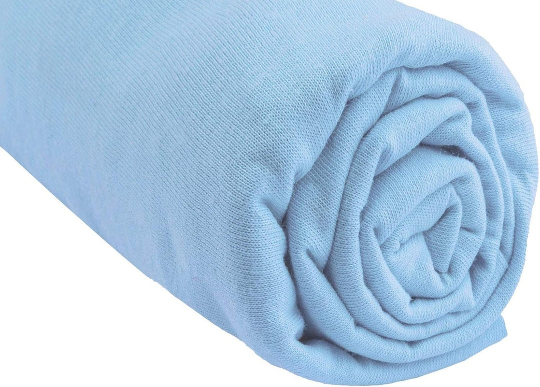 3 Spannbetttücher Baumwolle für Babybett 50 x 100 – 6 Farben Erhältlich Gelb, Himmelblau 50 x 100 cm