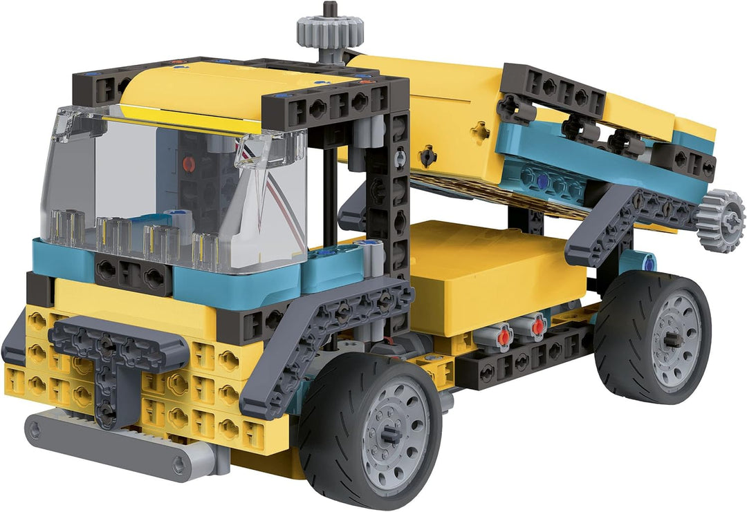 Clementoni 19296 Wissenschaft und Spiel Build – LKW Betonmischer – Bauset für Kinder, mechanisches L