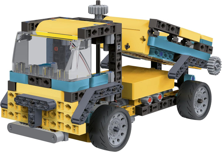 Clementoni 19296 Wissenschaft und Spiel Build – LKW Betonmischer – Bauset für Kinder, mechanisches L