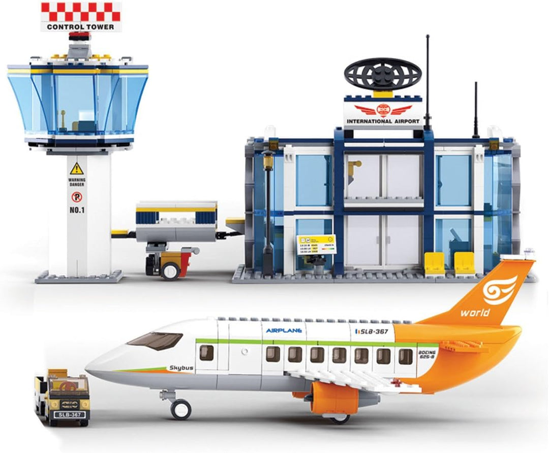 Sluban M38-B0367 M38-B0367-Baukasten-Luffahrt-Flughafen, Mehrfarbig
