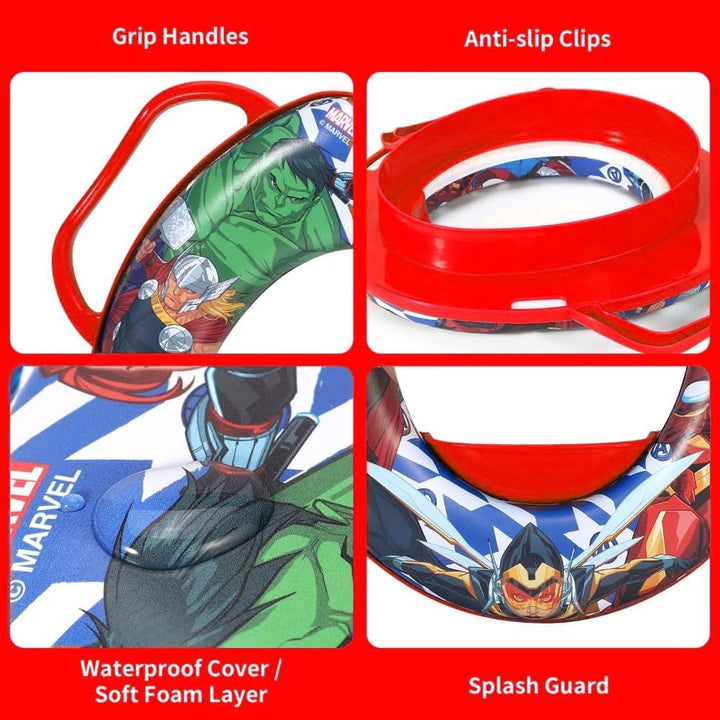 Marvel Avengers Toilettensitz für Kinder, universeller Toilettensitz mit Griffen, Avengers