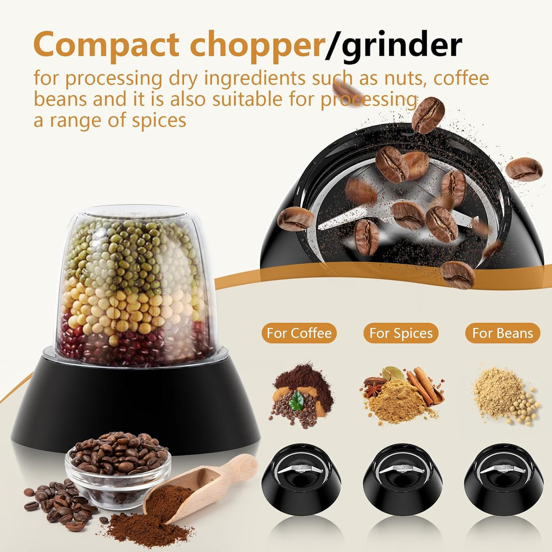 Howork Food Processor 1500W, Grosses Fassungsvermögen Multifunktion, Zum Zerkleinern, Schneiden, Hac
