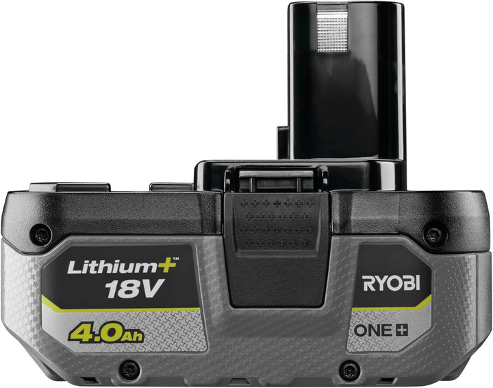 RYOBI 18 V Akku RB1840X (4,0 Ah Lithium+ Akku, Lithium+ Akkutechnologie setzt Massstäbe für Laufzeit