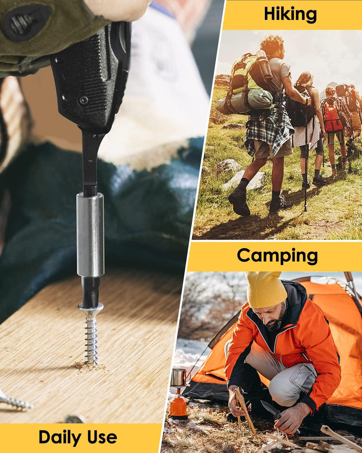 Geschenke für Männer, Multper 5 in 1 Multitool &amp; 18 in 1 Schneeflocken Multitool Gadgets, Faltbares