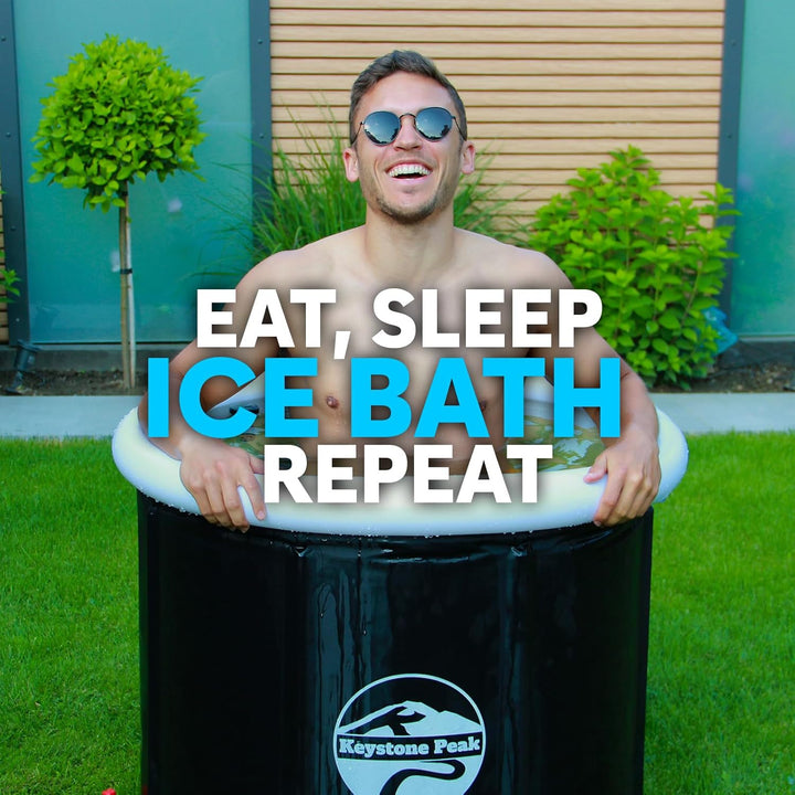Keystone Peak Ice Bath - 85 cm Ø * 72 cm - Booste Dein Immunsytsem & verbessere die Regeneration + K