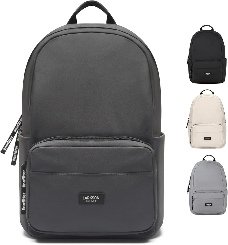 LARKSON Schulrucksack Mädchen & Jungen Teenager - No 3 - Rucksack Damen & Herren für Schule - 16" La