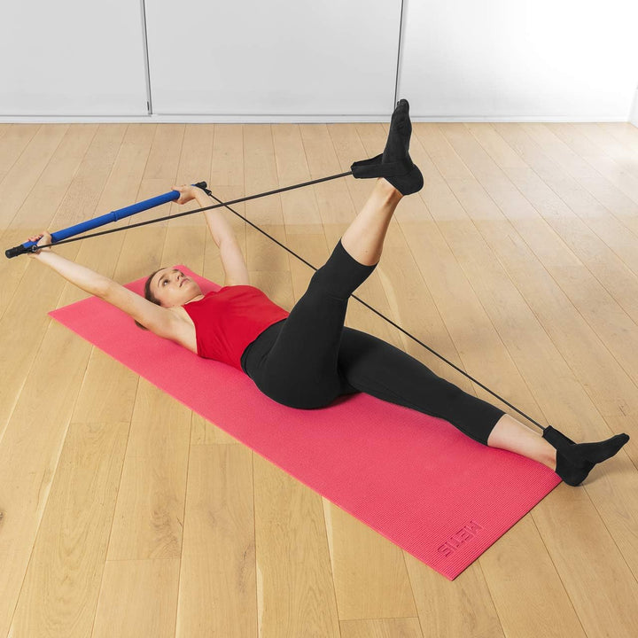 METIS Pilates Bar Set - Gummiband Pilates Kit | Heimgebrauch - Yoga, Krafttraining und Ganzkörpertra