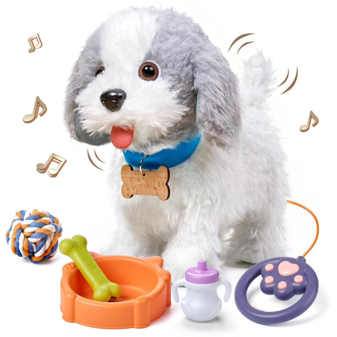 OR OR TU Hund Spielzeug Kinder Plüschwelpe Leckt Elektronische Haustiere mit Ferngesteuerter,Interak