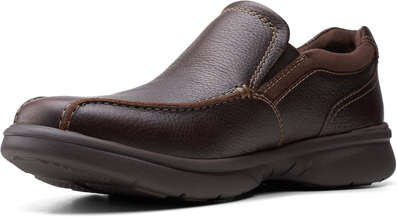 Clarks Herren Bradley Step Slipper 43 EU Weit Brown Tumb, 43 EU Weit Brown Tumb