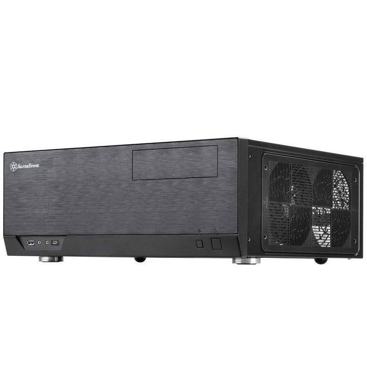 Silverstone SST-GD09B-C - Grandia HTPC ATX Desktop Gehäuse mit hochleistungsfähigem und geräuscharme