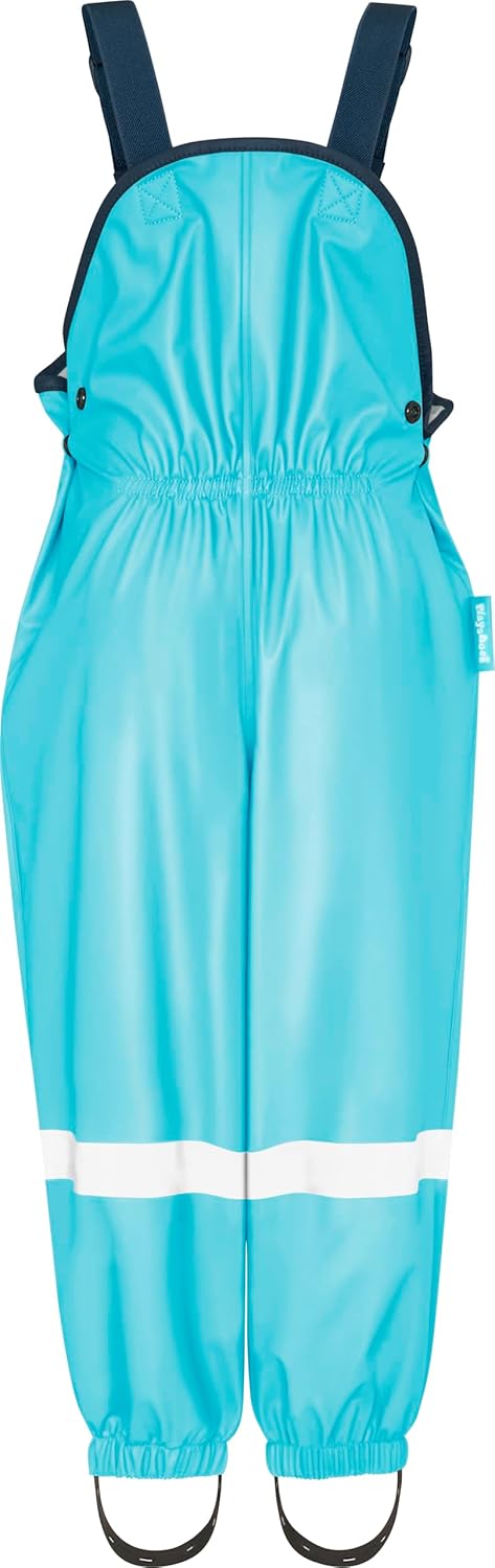 Playshoes Unisex Kinder Regen-Anzug mit Fleece-Futter Warmer Wasserdichter Matschanzug Regenbekleidu