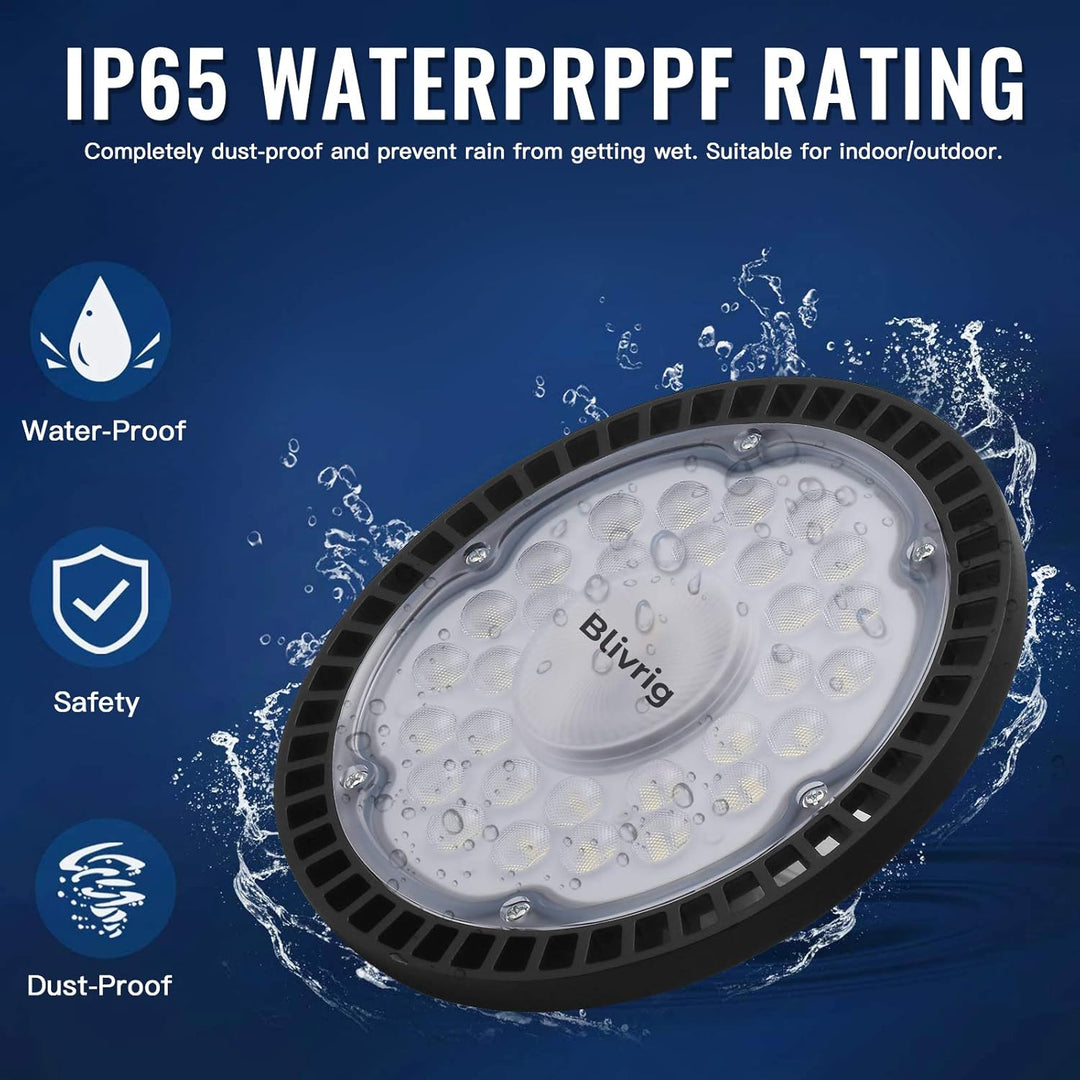 LED Strahler Industrielampe,UFO LED Werkstattlampe IP65 LED High Bay Licht, UFO LED Werkstattlampe 6