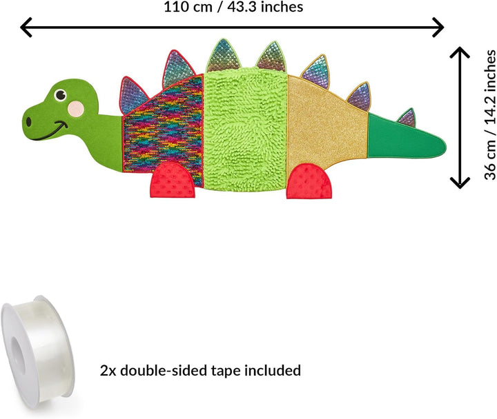 ODOXIA Sensorik-Wandpaneel für Kinder | Fühlen, Erleben & Lernen | Dinosaurier-Spielzeug für Sensori