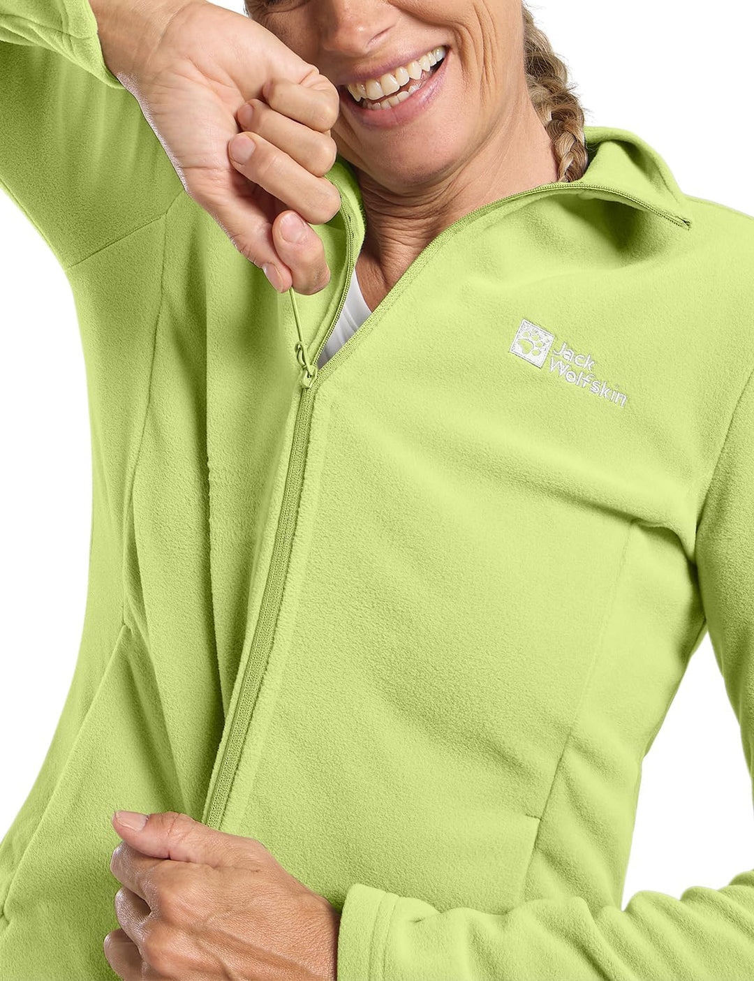 Jack Wolfskin Damen Taunus Fz W Fleece-Jacke, Cool Matcha