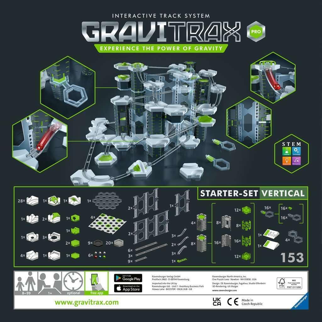 GraviTrax 26832 Ravensburger 26832-GraviTrax PRO Starter-Set Vertical