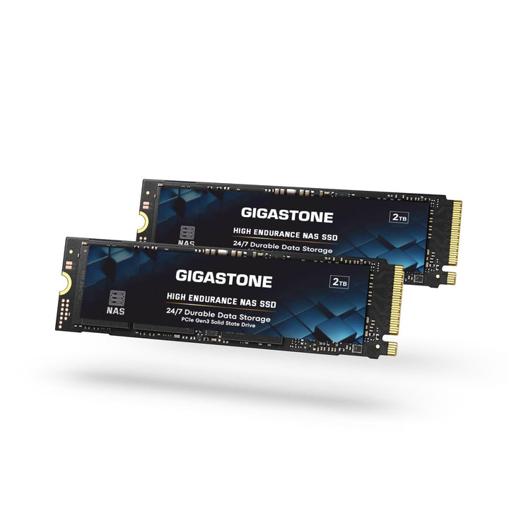 Gigastone SSD 2 TB (2er-Pack) M.2 NAS SSD 24/7 High Endurance Cache für Network Attached Storage Bus