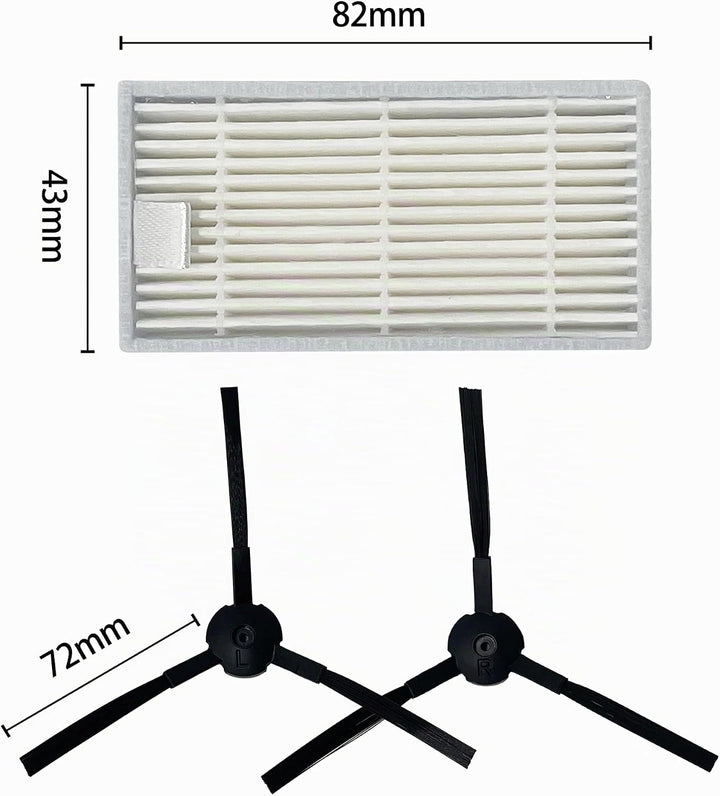 Zubehör Ersatzteile Kit für ZACO/ILIFE V5s pro V5x V3 V3s V5 V5s Saugroboter Staubsauger Roboter, Zu