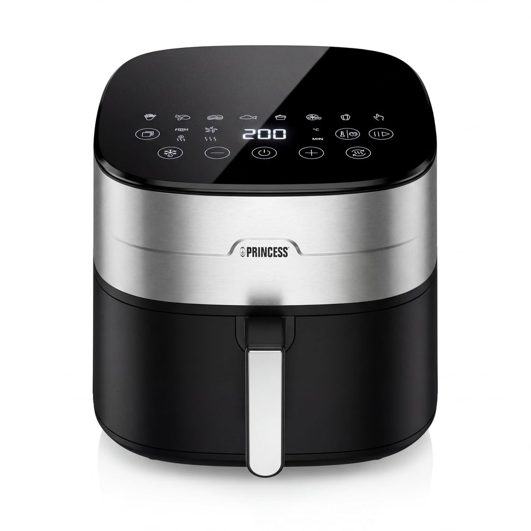 Princess Dual Heat Airfryer 8L XXL, Heissluftfritteuse mit Doppeltem Heizelement für eine Schnellere