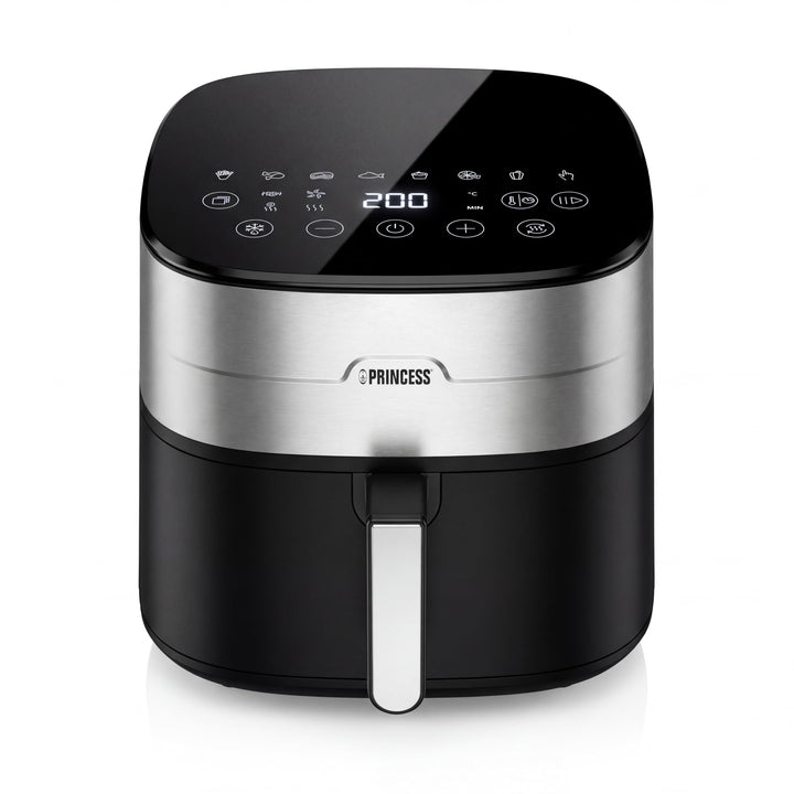 Princess Dual Heat Airfryer 8L XXL, Heissluftfritteuse mit Doppeltem Heizelement für eine Schnellere