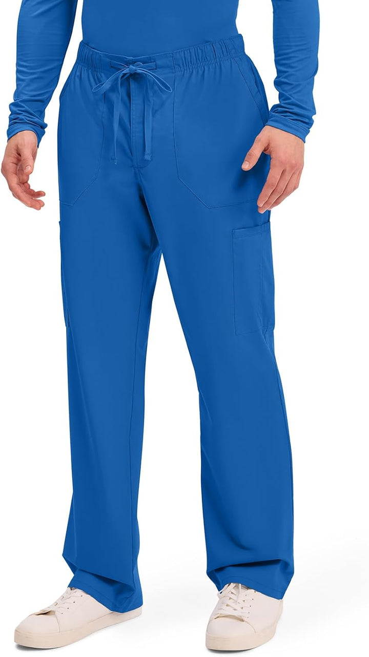 Workwear Professionals Men Scrubs Pant Tapered Leg Fly Front Cargo WW190 XS Königlich (Royal), XS Kö