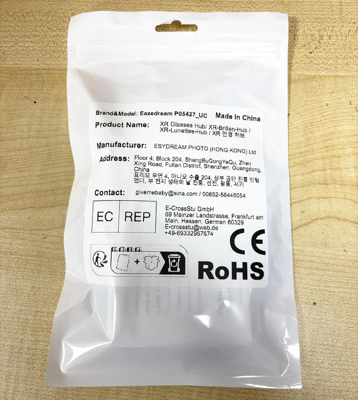 Type-C Hub Adapter für Viture Xreal Rokid Rayneo AR Brille (2 Typ-C 1 USB) 2 Type-C 1 USB, 2 Type-C