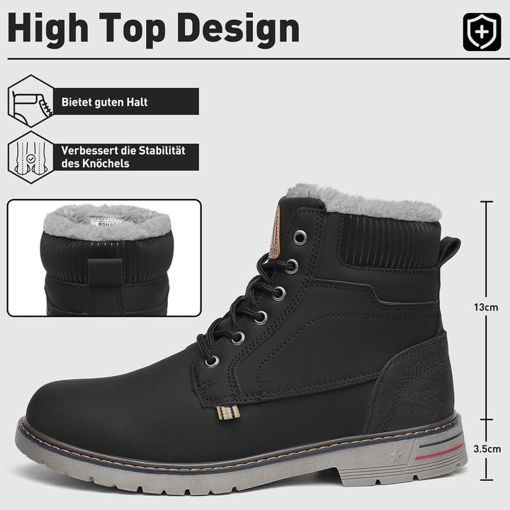 Mishansha Winterschuhe Herren Stiefel Warm Gefüttert Winterstiefel Damen Wasserdicht Outdoor Schnees