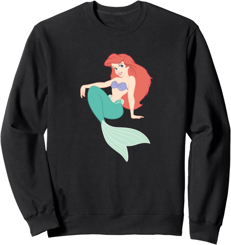 Disney The Little Mermaid Ariel Sitting & Smiling Alone Sweatshirt