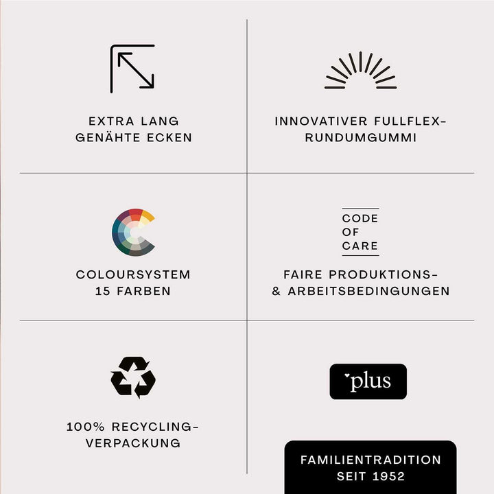 schlafgut Soft Contact Spannbettlaken bis 100x200cm, Grey Light aus 100% Biobaumwolle wärmend Gray L