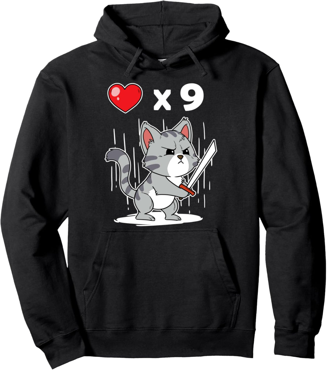 NIedliches Gaming Katze PC Computer Mieze Pixel Kater Pullover Hoodie