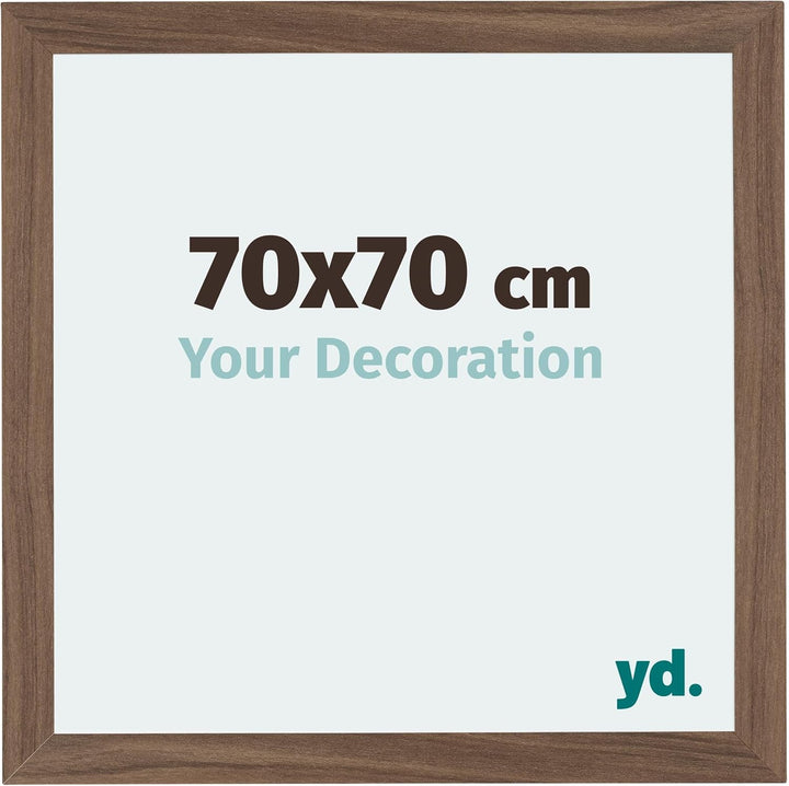 yd. Your Decoration - Bilderrahmen 70x70 cm - Bilderrahmen aus MDF mit Acrylglas - Antireflex - Ausg